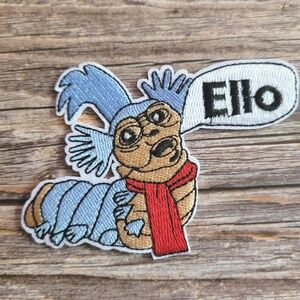 Labyrinth Muppets Movie Worm "Ello" David Bowie 80's Embroidered Iron on Patch
